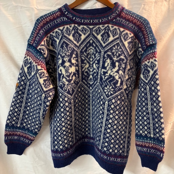 Vintage Dale of Norway Wool Sweater Unisex. Est. L - Picture 1 of 3